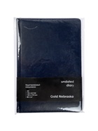 УЦЕНКА Ежедневник недатированный Calligrata. Nebraska, А5, 136 листов, в линейку, кожзам, золотой срез, синий - Фото 6