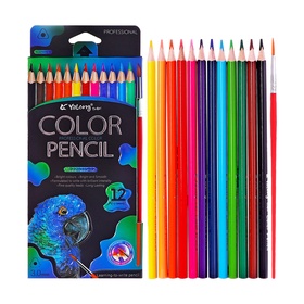 {{photo.Alt || photo.Description || 'УЦЕНКА Карандаши акварельные 12 цветов, в картонной коробке, треугольные,дер, с кист,Животные МИКС 1'}}