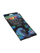 УЦЕНКА Карандаши акварельные 12 цветов, в картонной коробке, треугольные,дер, с кист,Животные МИКС 1 10981396