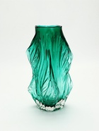 УЦЕНКА Ваза "Изумруд" из зеленого стекла 32*10,5*10,5 см - Фото 1