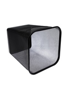 УЦЕНКА Корзина для бумаг, сетка, металл, квадратная, черная 17 литров - Фото 5