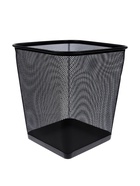 УЦЕНКА Корзина для бумаг, сетка, металл, квадратная, черная 17 литров - Фото 6