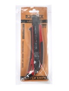 УЦЕНКА Нож канцелярский 18 мм корпус МИКС, черное лезвие 10981418