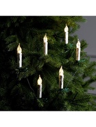 УЦЕНКА Гирлянда «Нить» 10 м с насадками «Свечи на прищепке», IP20, тёмная нить, 50 LED, свечение тёплое белое, 220 В - Фото 5