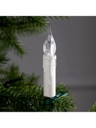 УЦЕНКА Гирлянда «Нить» 10 м с насадками «Свечи на прищепке», IP20, тёмная нить, 50 LED, свечение тёплое белое, 220 В - Фото 8