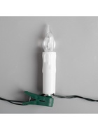 УЦЕНКА Гирлянда «Нить» 10 м с насадками «Свечи на прищепке», IP20, тёмная нить, 50 LED, свечение тёплое белое, 220 В - Фото 9