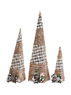 УЦЕНКА Светодиодная фигура «Конусы ЭКО», 40×60×80 см, 90 LED, от батареек ААх2, свечение тёплое белое 10981426