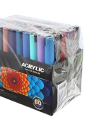 УЦЕНКА Набор акриловых маркеров, 60 цветов, пулевидный наконечник, пишущий узел 4 мм - Фото 6