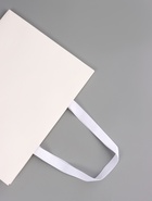 Пакет подарочный горизонтальный «Белый», 32×25×11 см - Фото 6