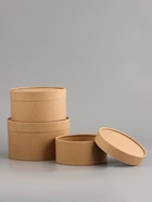 Набор подарочных коробок 3 в 1, завальцованные, крафт, 20×12 - 18×10 - 16×8 см 10956948