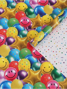 Бумага упаковочная глянцевая двухсторонняя «Шары»,  50 х 70 см 10889808