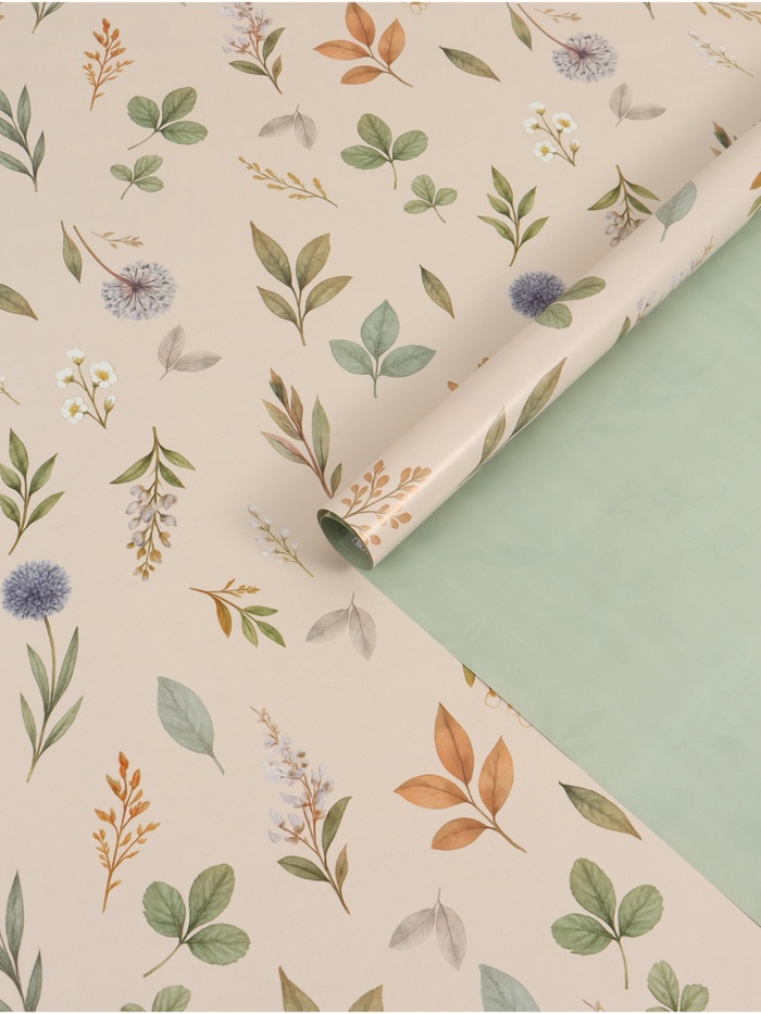 Бумага глянцевая двухсторонняя «Просто цветы», 70 × 100 см