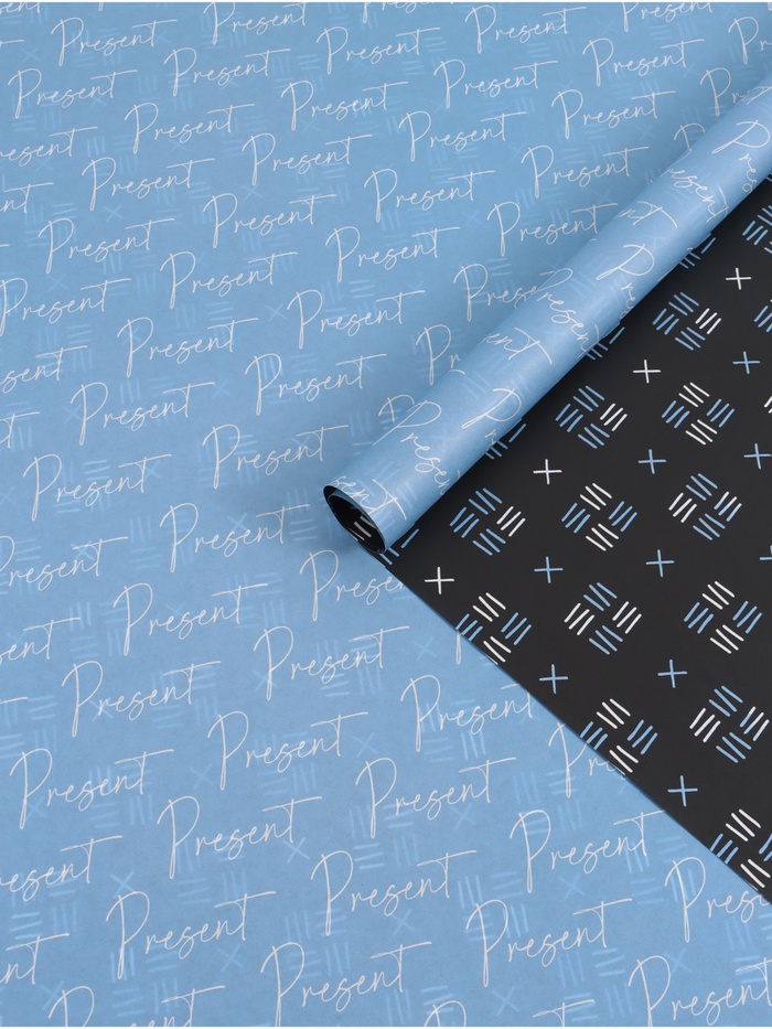 Бумага крафтовая двухсторонняя Present, 70 × 100 см - Фото 1