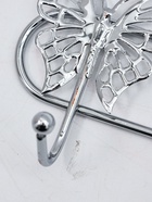 УЦЕНКА Вешалка на 6 крючков 42×3×6.5 см «Бабочки» цвет серебро - Фото 13