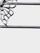 УЦЕНКА Вешалка на 6 крючков 42×3×6.5 см «Бабочки» цвет серебро - Фото 3