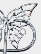 УЦЕНКА Вешалка на 6 крючков 42×3×6.5 см «Бабочки» цвет серебро - Фото 5