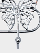 УЦЕНКА Вешалка на 6 крючков 42×3×6.5 см «Бабочки» цвет серебро - Фото 6