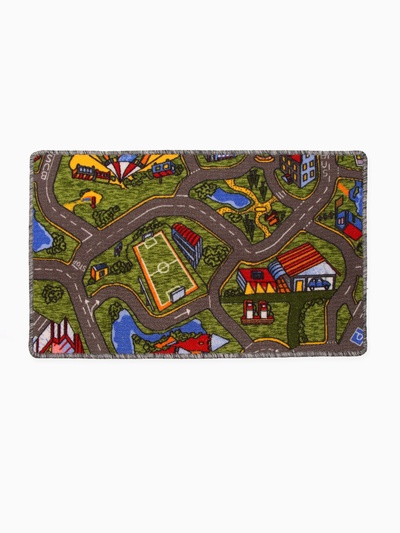 Палас «Лунапарк», 60×100 см, полиамид, войлок, зелёный