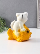 Копилка "Кот на рыбке" 21 см 10970639
