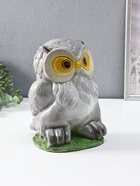 Копилка "Сова" 25 см, серый - фото 65568280