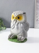 Копилка "Сова" 25 см, серый - фото 65568281