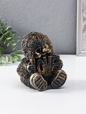 Копилка "Ёжик" 15 см, античный