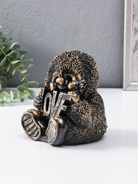 Копилка "Ёжик" 15 см, античный