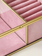 Шкатулка для украшений «Розовая», 2 отделения, стекло с металлическим каркасом, 22×14.5×7.5 - Фото 4