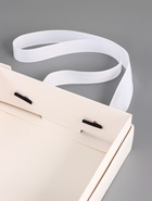 Коробка под бенто-торт, с прозрачной крышкой, белый, 16×16×12.5 см 10896547