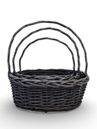 Набор корзин 3 шт ИВА 36x36x14 30x30x12 25x25x11 см ПЛЕТ ручка h=23/20/17 см 10919254