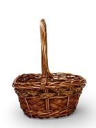 Набор корзин 3 шт Ротанг 31х26х12 26х22х11 23х18х9 см ручка h=25/23/21 см - фото 809425803