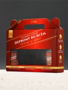 Чистое счастье Мужской набор "Первому", мини гель Виски, мини шампунь и мочалка для тела №3 - фото 809450462