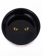 УЦЕНКА Миска керамическая «Черный кот» 300 мл - 12.5×12.5×4.5 см, черная/жёлтая - Фото 2