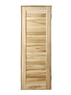 УЦЕНКА Дверь для бани и сауны из шпунтованной доски, ЛИПА Эконом, 190×70 см - Фото 1