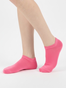 Носки женские MINAKU, набор 5 пар, размер 37-40 (23-25 см), цвет розовый, бежевый, серый