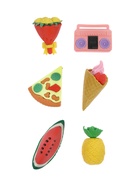 Набор фигурных ластиков, 6 штук, МИКС - фото 65466045