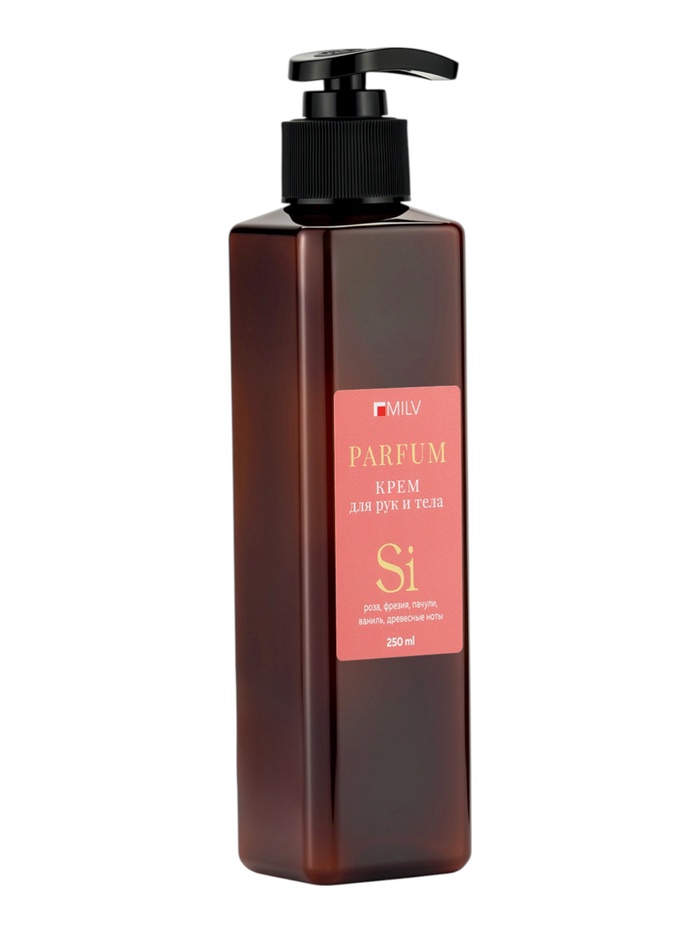 Крем для рук и тела парфюмированный MILV восстанавливающий, по мотивам ARMANI SI, 250 мл - Фото 1