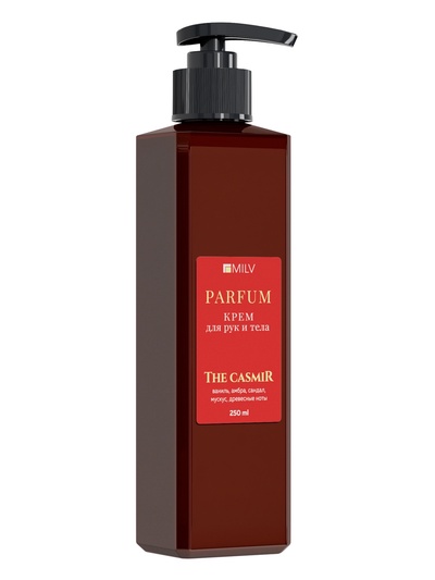 Крем для рук и тела парфюмированный MILV питательный, по мотивам CASMIR, 250 мл