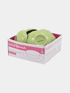 УЦЕНКА Сервиз столовый «Зелёный горох», 15 предметов: 4 тарелки 19 см, 6 тарелок 27 см, 5 суповых 18.7 см - Фото 3