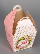 Коробка подарочная пасхальная «Весенняя Пасха», розовый, 17×17×26 см - Фото 6