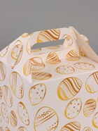 Пасхальная коробочка с окном и с ручкой "Золотые яйца" 10 х 10 х 15 см 10967598