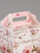 Пасхальная коробочка с окном и с ручкой "Пасха" 10 х 10 х 15 см (комплект 5 шт) - фото 65466184