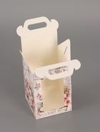 Пасхальная коробочка с окном и с ручкой "Пасха" 10 х 10 х 15 см (комплект 5 шт) - фото 65466185