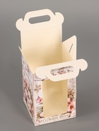 Коробка подарочная пасхальная, с окном и с ручкой «Пасха», 10×10×15 см - Фото 6