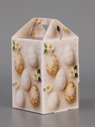 Пасхальная коробочка с окном и с ручкой 10 х 10 х 15 см 10967602