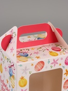 Пасхальная коробочка с окном и с ручкой "Светлой Пасхи" 10 х 10 х 15 см (комплект 5 шт) - фото 65466194