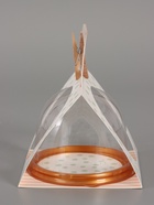 Коробка с куполом "Горошек мятный" 11,5 х 12 х 15,5 см (комплект 5 шт) - фото 65466217