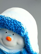 УЦЕНКА Копилка для денег «Снеговик с елочкой», 24×17 см, голубой - Фото 9