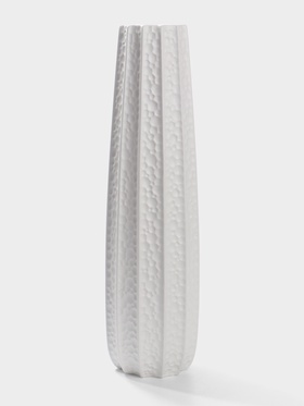 Ваза напольная «Тиаго», 57×14 см, керамика, белая