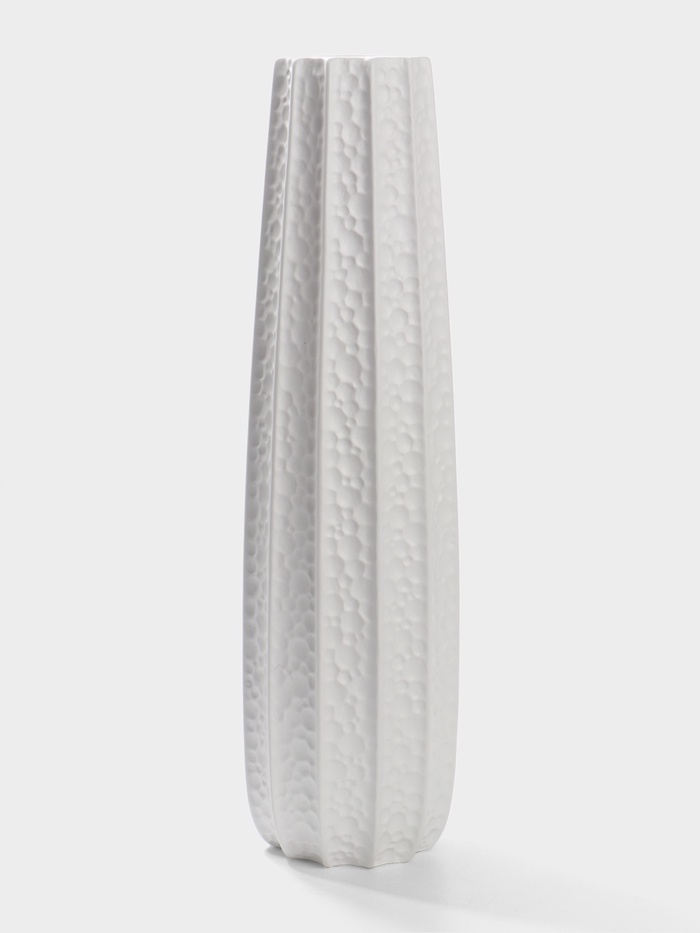 Ваза для цветов напольная «Тиаго», 57×14 см, керамика, белая - Фото 1